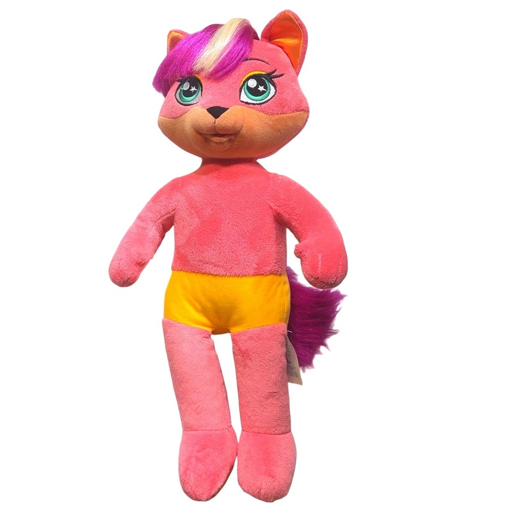 Build-A-Bear Honey Girls Misha Pink‎ Fox Plush Kids 18" Stuffed Animal Pink